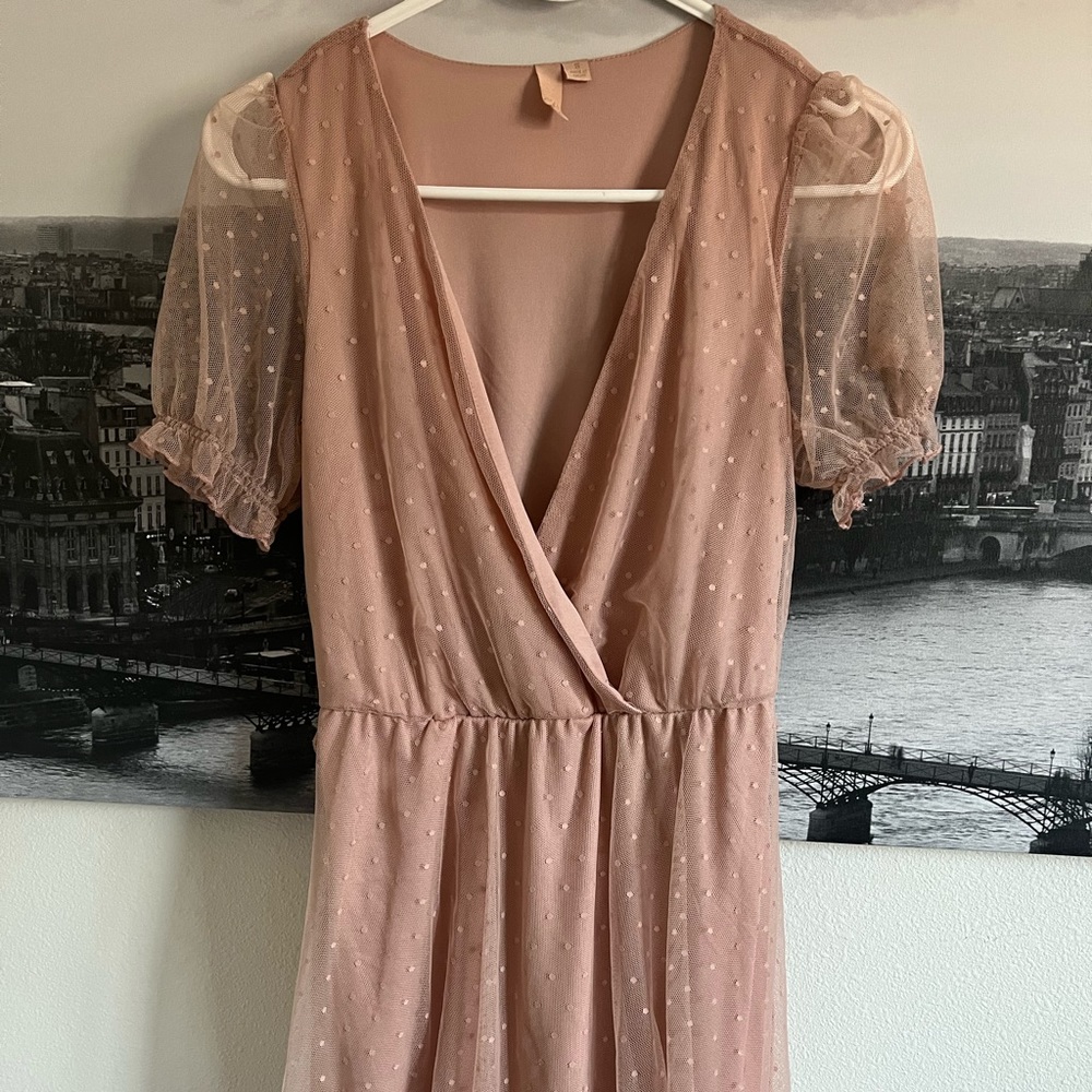 Peach Colored Dress Women’s Size S